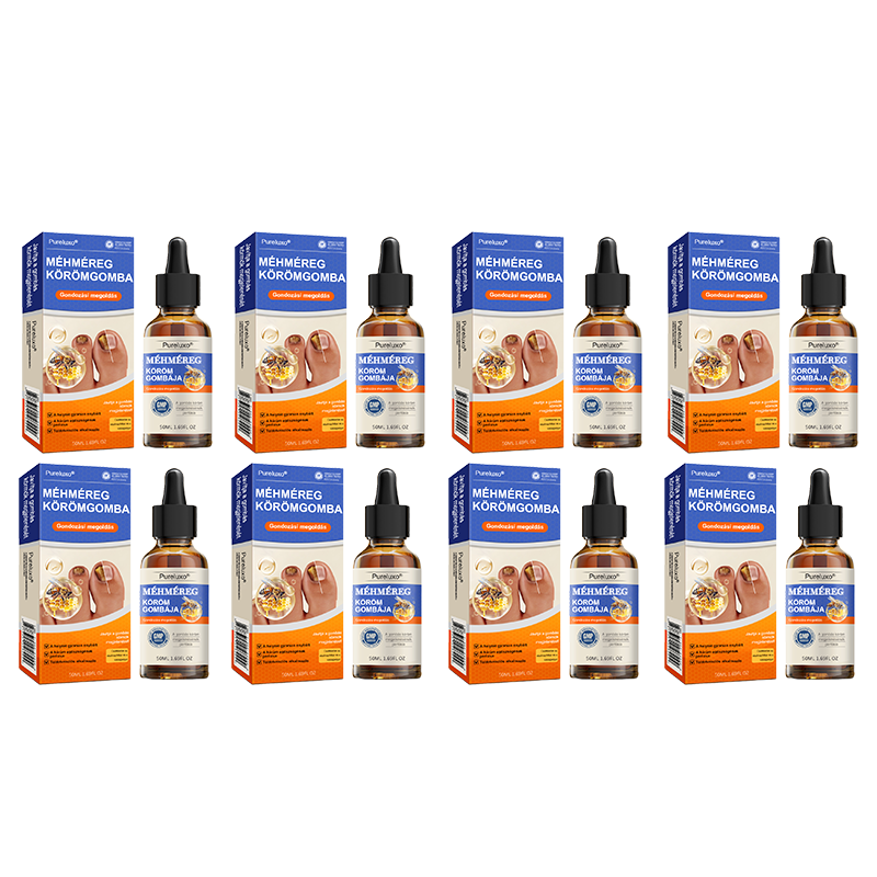 👣🐝🐝Pureluxo® Méhméreg Körömgomba Kezelőoldat: Teljes megoldás a körömgomba problémájára🌟👣