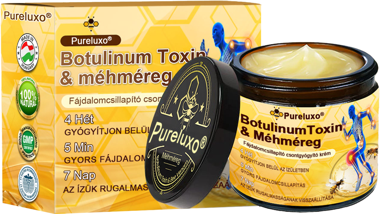 🦴Pureluxo® Botulinum Toxin és Méhméreg Fájdalomcsillapító Csontgyógyító Krém🐝 🔥(Kifejezetten időseknek & ortopéd szakorvosok ajánlásával)🦴🦴🦴