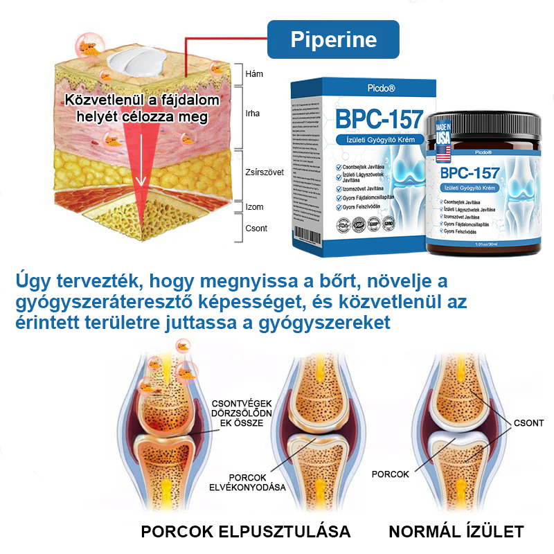 𝖯𝗂𝖼𝗱𝗼® BPC-157 Ízületi Gyógyító Krém🦴Ízületi gyulladás, neuropátia, reuma, sportsérülések és egyebek kezelésére🦵🦵🦵🦵