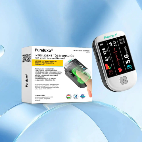 Pureluxo® következő generációs intelligens, többfunkciós, nem invazív lézeres vércukormérő 👩‍💼[99,9%-os pontosság]🍀🍀🍀