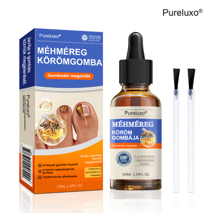 👣🐝🐝Pureluxo® Méhméreg Körömgomba Kezelőoldat: Teljes megoldás a körömgomba problémájára🌟👣👣👣👣👣