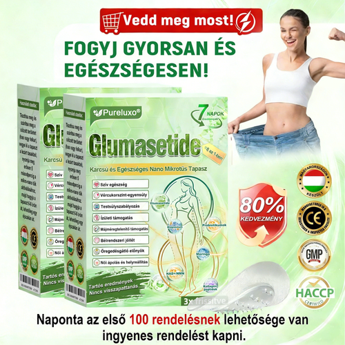 A🇭🇺Európai egészségügyi előírásoknak megfelelő · 👩‍⚕️Orvosi szakértők által ajánlott termék| 🎁 𝑷𝒖𝒓𝐞𝐿𝒖𝒙𝐨® Glumasetide 8 az 1-ben Karcsú és Egészséges Nano Mikrotűs Tapasz🔥🔥🔥