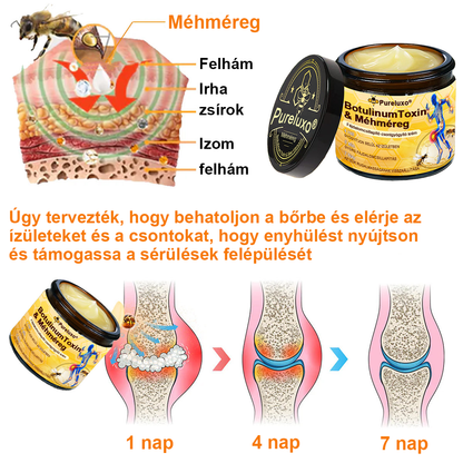 🦴Pureluxo® Botulinum Toxin és Méhméreg Fájdalomcsillapító Csontgyógyító Krém🐝 🔥(Kifejezetten időseknek & ortopéd szakorvosok ajánlásával)🦴🦴🦴