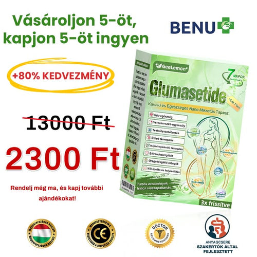 A🇭🇺Európai egészségügyi előírásoknak megfelelő · 👩‍⚕️Orvosi szakértők által ajánlott termék| 🎁 Pureluxo® Glumasetide 8 az 1-ben Karcsú és Egészséges Nano Mikrotűs Tapasz🎄🎄🔥