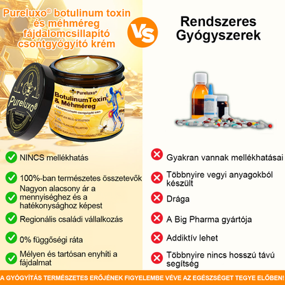🦴Pureluxo® Botulinum Toxin és Méhméreg Fájdalomcsillapító Csontgyógyító Krém🐝 🔥(Kifejezetten időseknek & ortopéd szakorvosok ajánlásával)🦴🦴🦴