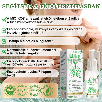 ☘️[Hivatalos márkaüzlet] 👨‍⚕️𝐌𝐈𝐐𝐈𝐊𝐎® Fejlett tüdőtisztító spray (☘️Tüdőspecialisták ajánlásával)☘️☘️☘️