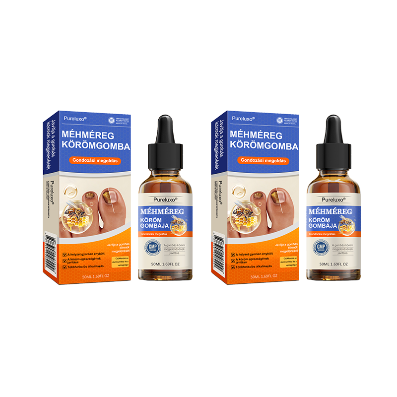 👣🐝🐝Pureluxo® Méhméreg Körömgomba Kezelőoldat: Teljes megoldás a körömgomba problémájára🌟👣👣👣👣👣