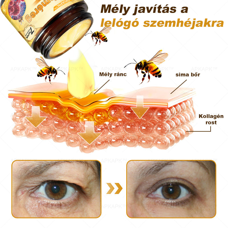 🎁🧡APKAPK®  Méhméreg krém a bőr megújítására 🐝 segít megoldani olyan bőrproblémákat, mint: ráncok, hegek, pigmentfoltok, striák, akné, pikkelysömör, ekcéma, bőrelváltozások, irritációk, gyulladások és egyéb bőrpanaszok.🧡🐝🐝