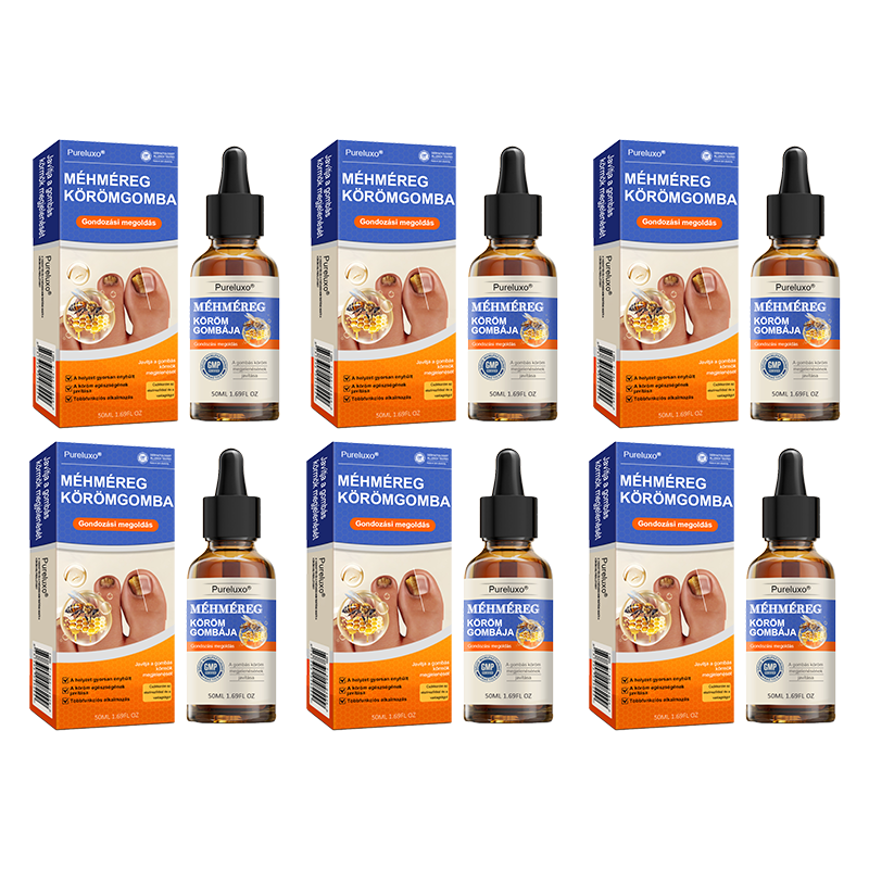 👣🐝🐝Pureluxo® Méhméreg Körömgomba Kezelőoldat: Teljes megoldás a körömgomba problémájára🌟👣👣👣👣👣