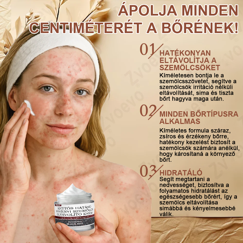 ✅ Pureluxo® Fekete Rizses Bőrregeneráló Krém 👨‍⚕️ (Szemölcsök, bőrkinövések, foltok és hiperpigmentáció kezelésére)✅✅✅