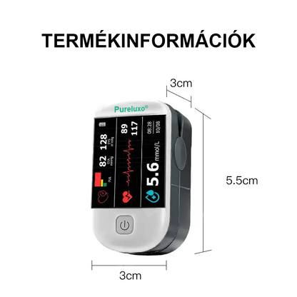 Pureluxo® következő generációs intelligens, többfunkciós, nem invazív lézeres vércukormérő 👩‍💼[99,9%-os pontosság]🍀🍀🍀
