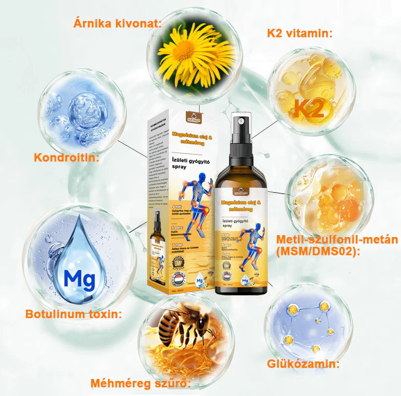 ✅ Hivatalos áruház: Ouryard™ Magnéziumolaj és Mézes Ízületjavító Spray 👨‍⚕️ Jóváhagyva a Magyar Gyógyszerészeti és Egészségügyi Minőség- és Szervezetfejlesztési Intézet (OGYÉI) által. 🔥