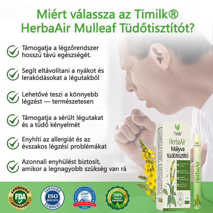 Timilk® HerbaAir Mullein tüdőtisztító💖