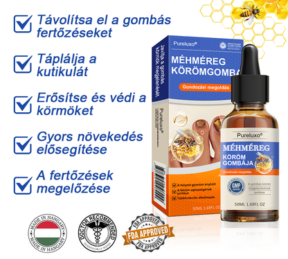 👣🐝🐝Pureluxo® Méhméreg Körömgomba Kezelőoldat: Teljes megoldás a körömgomba problémájára🌟👣👣👣👣👣