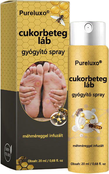 Pureluxo® méhméreg gyógyító spray a sebek gyógyulására és regenerálására a kezeken és a lábakon💰🌿🌿🌿🌿