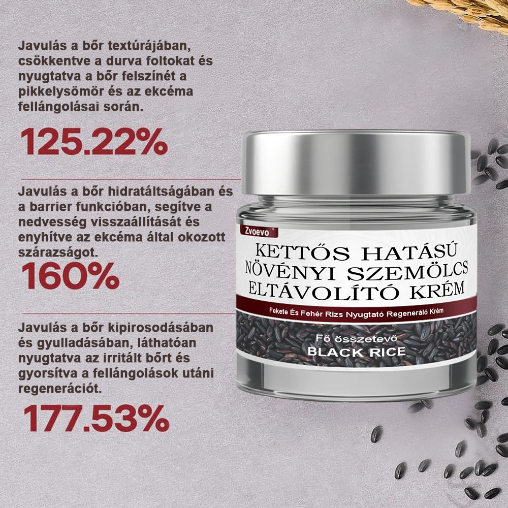 ✅ Pureluxo® Fekete Rizses Bőrregeneráló Krém 👨‍⚕️ (Szemölcsök, bőrkinövések, foltok és hiperpigmentáció kezelésére)✅✅✅
